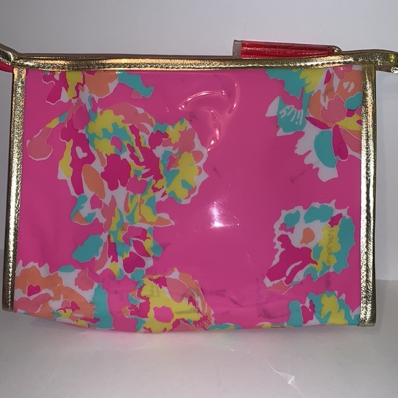 Lilly Pulitzer X Estée Lauder Pink Makeup Bag - Picture 9 of 13